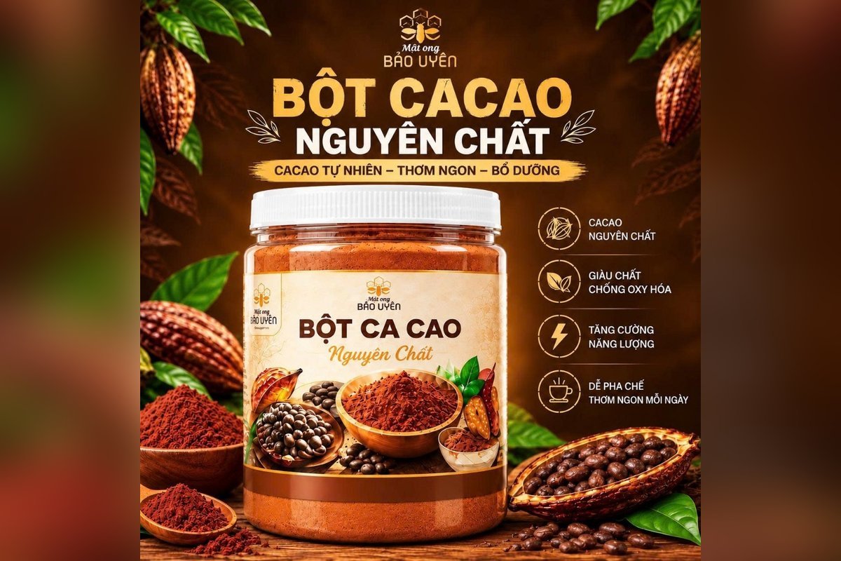 Bột ca cao nguyên chất Đắk Lắk