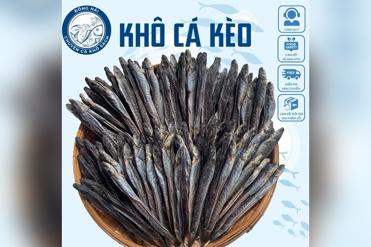 Khô cá kèo Bạc Liêu