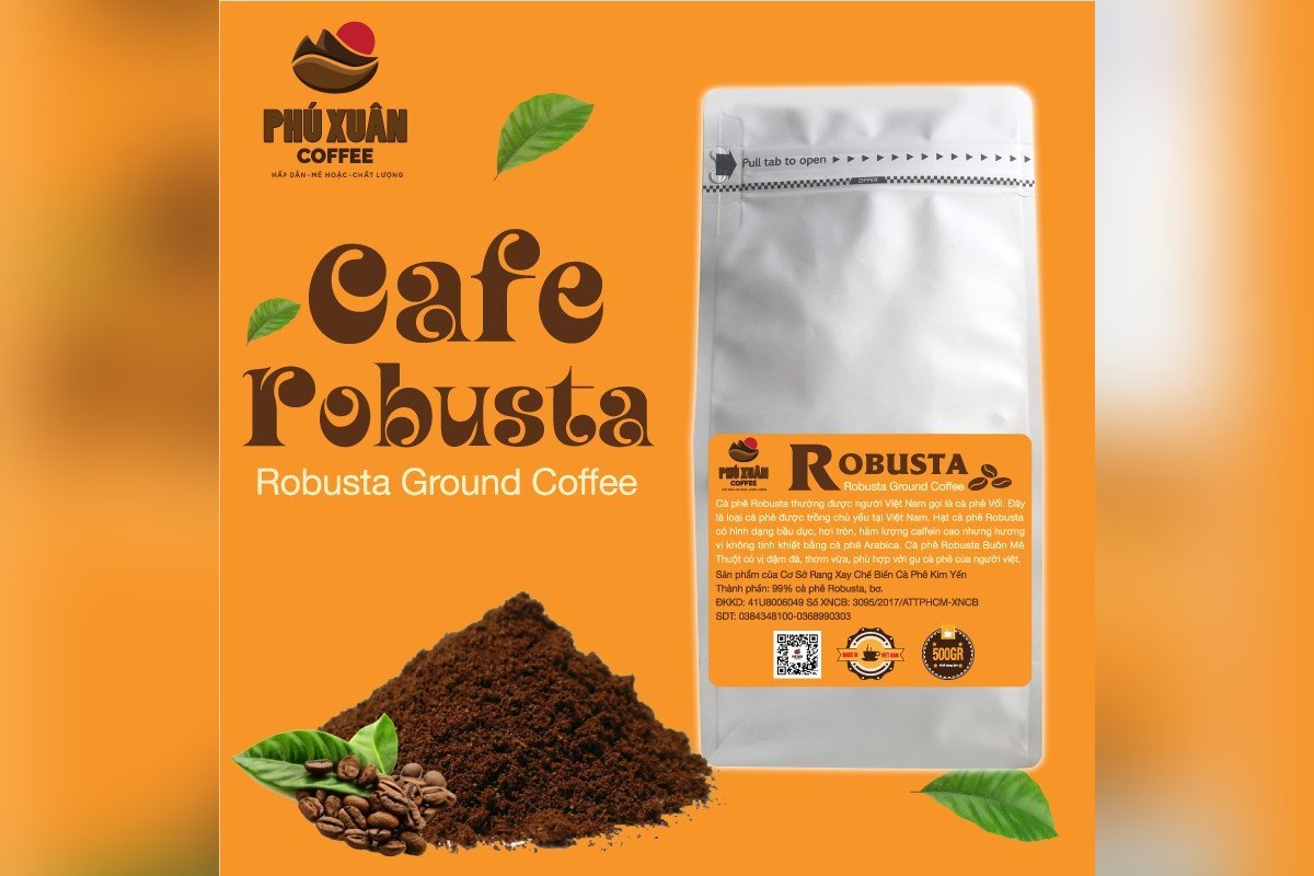 Cà phê Robusta Buôn Ma Thuột rang xay