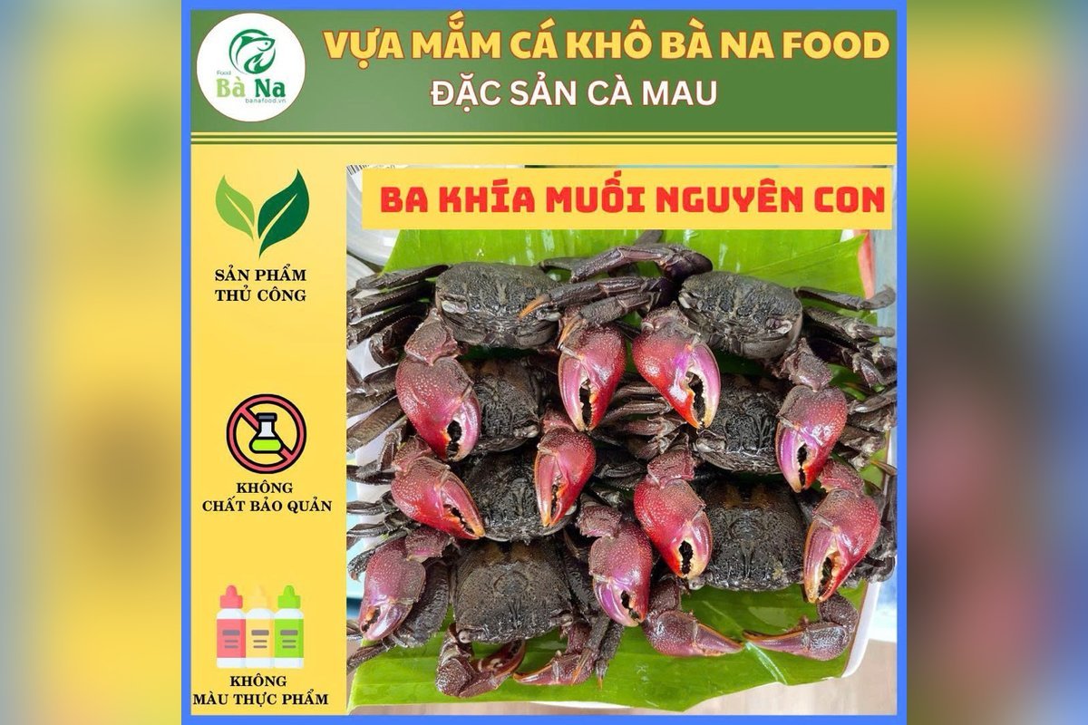 Ba khía muối Rạch Gốc Cà Mau