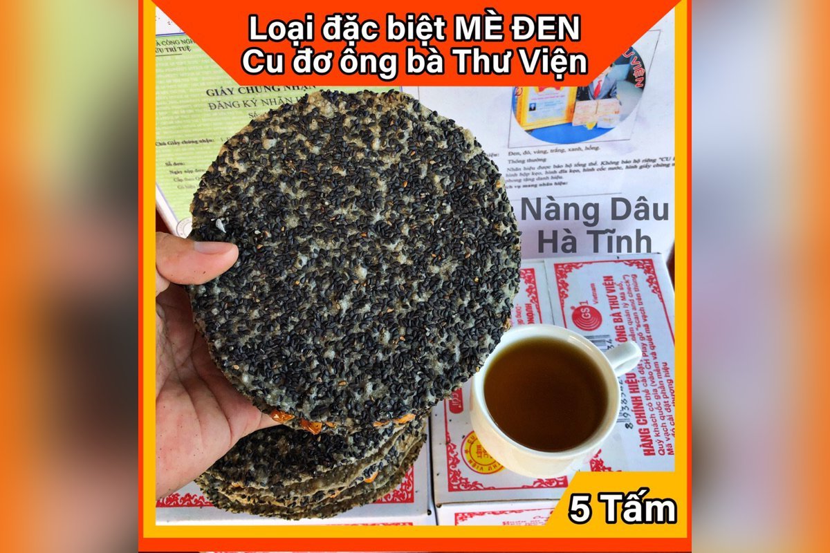 Kẹo cu đơ Hà Tĩnh mè đen